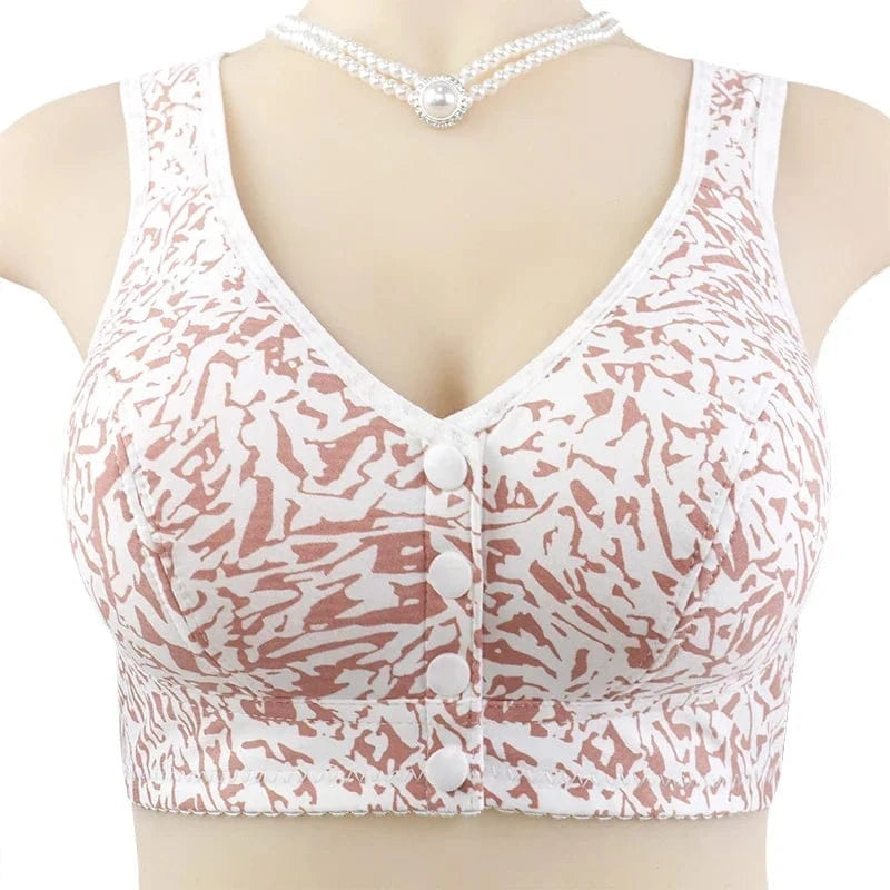 Wireless Bras For Women T-Shirt Brassiere Front Closure Underwear Comfortable Lingerie Push Up - A-1 Thread Vault