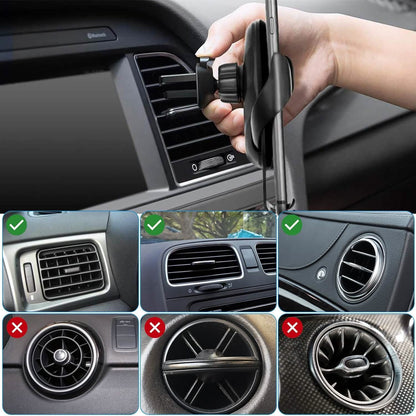 Wireless Car Charger 15W Qi Fast Charging Car Mount - A-1 Thread Vault