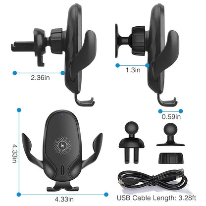 Wireless Car Charger 15W Qi Fast Charging Car Mount - A-1 Thread Vault