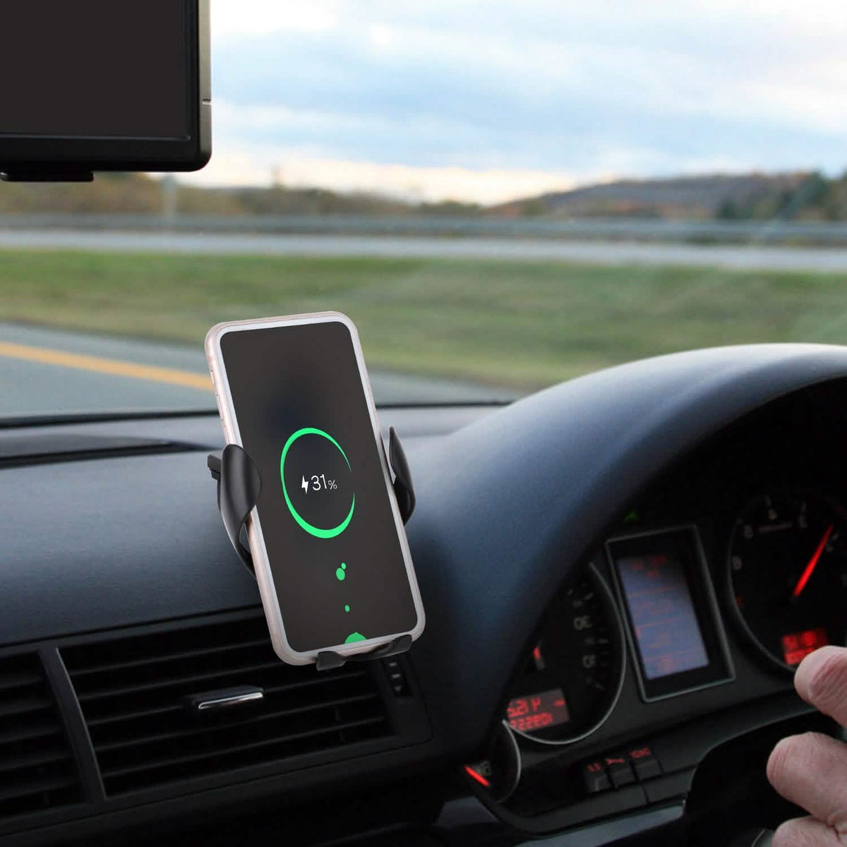 Wireless Car Charger 15W Qi Fast Charging Car Mount - A-1 Thread Vault