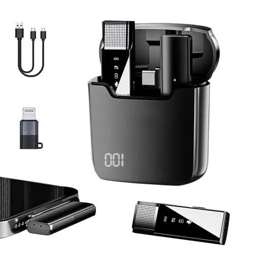 Wireless Clip On Microphone with Charging Case - A-1 Thread Vault