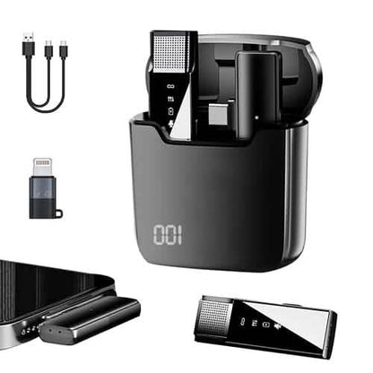 Wireless Clip On Microphone with Charging Case - A-1 Thread Vault