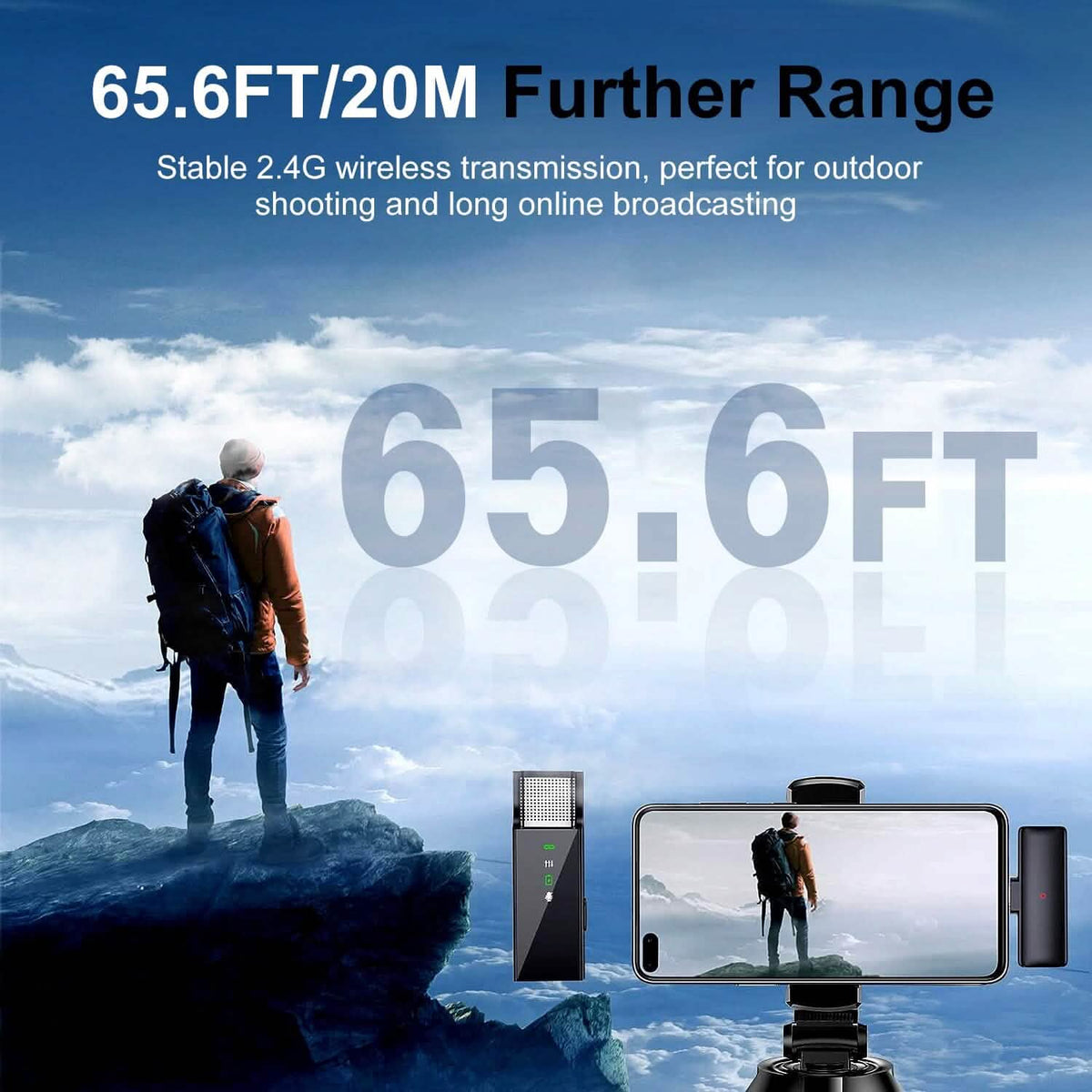 Wireless Clip On Microphone with Charging Case - A-1 Thread Vault