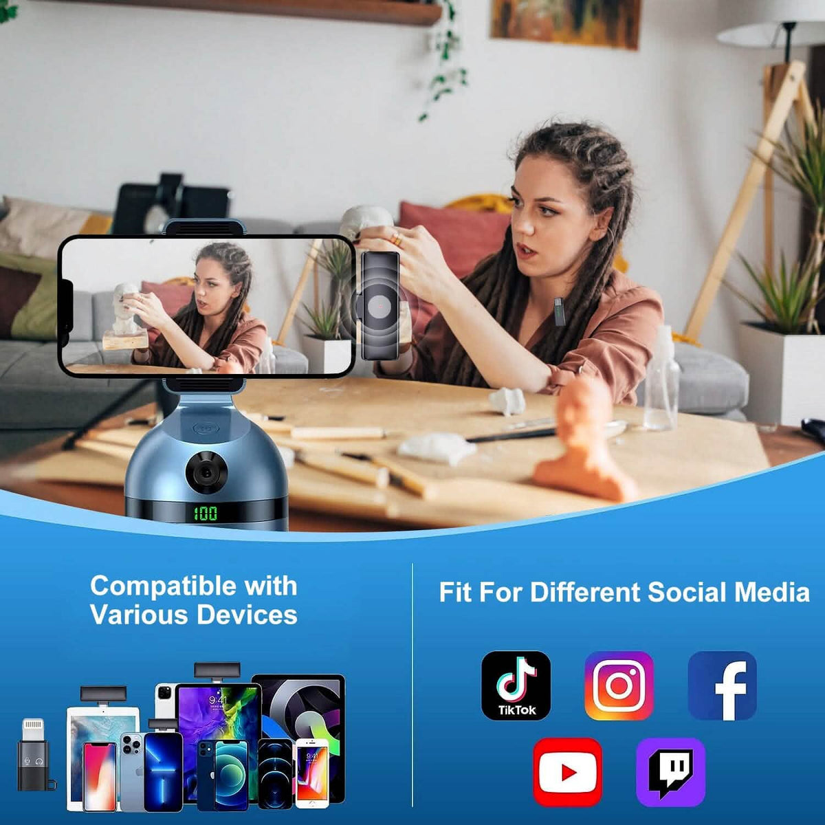 Wireless Clip On Microphone with Charging Case - A-1 Thread Vault
