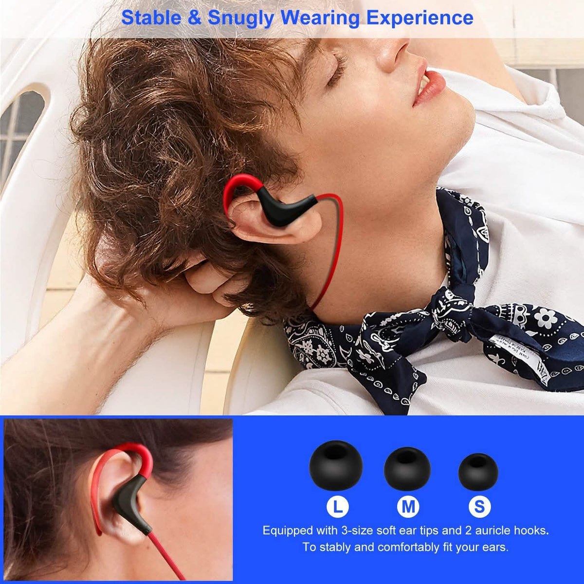 Wireless Headsets V4.1 Sport In-Ear Stereo Headphones - A-1 Thread Vault