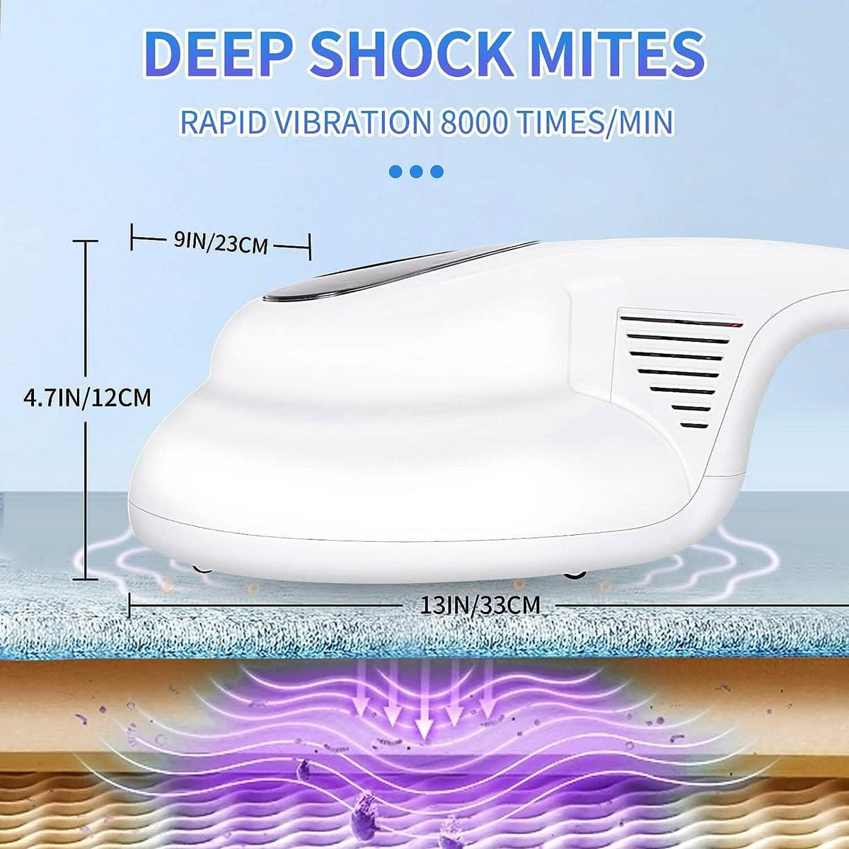 Wireless Mite Remover Cleaning Machine with 11KPa Powerful Suction - A-1 Thread Vault