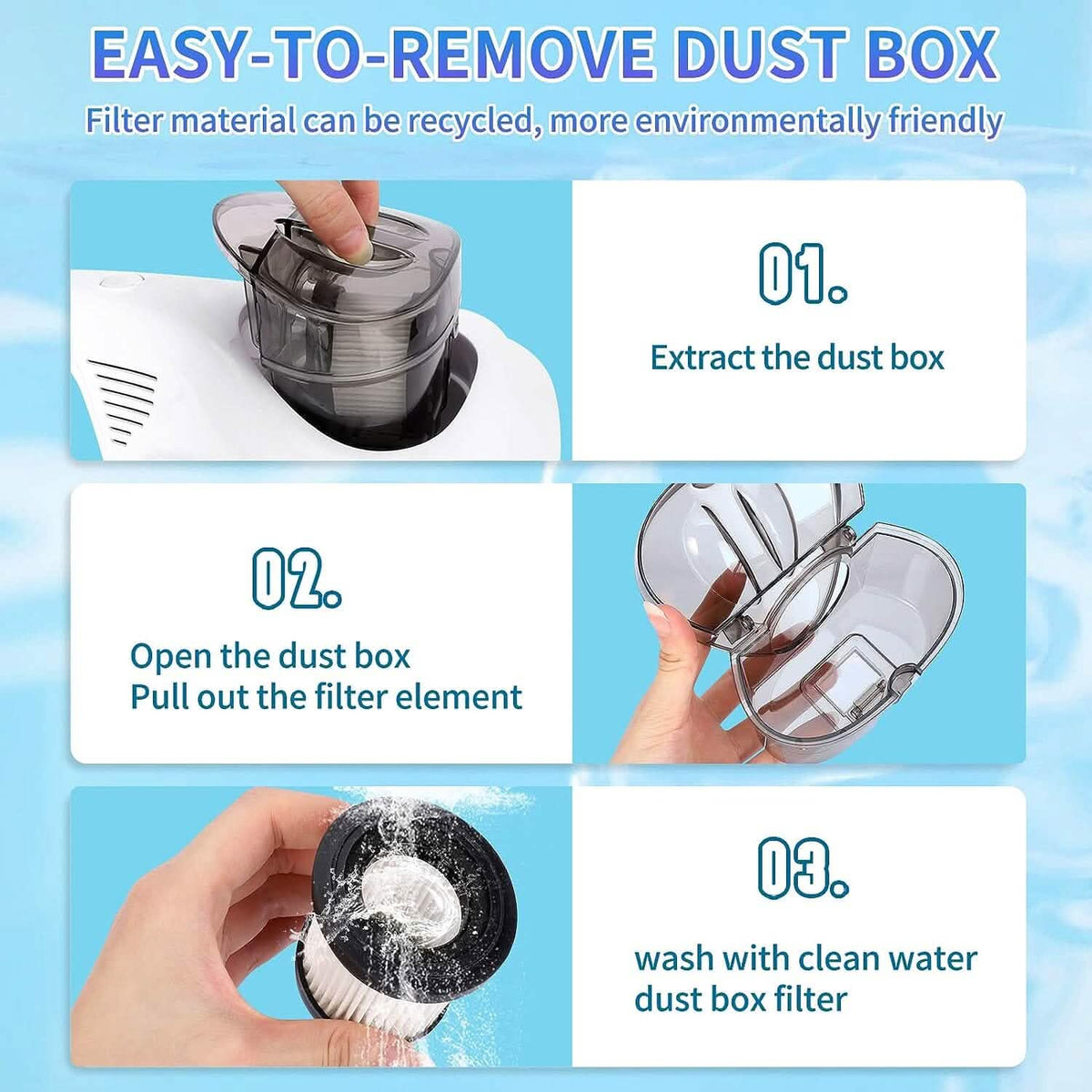 Wireless Mite Remover Cleaning Machine with 11KPa Powerful Suction - A-1 Thread Vault