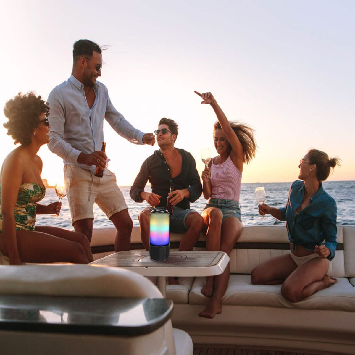 Wireless Portable Speaker with Color Changing Light - A-1 Thread Vault