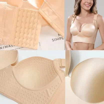 Wireless Push Up Bras for Women Full Coverage Solid Underwear Female Adjustable Plus Size Lingerie 38 40 42 48 50 C D E - A-1 Thread Vault