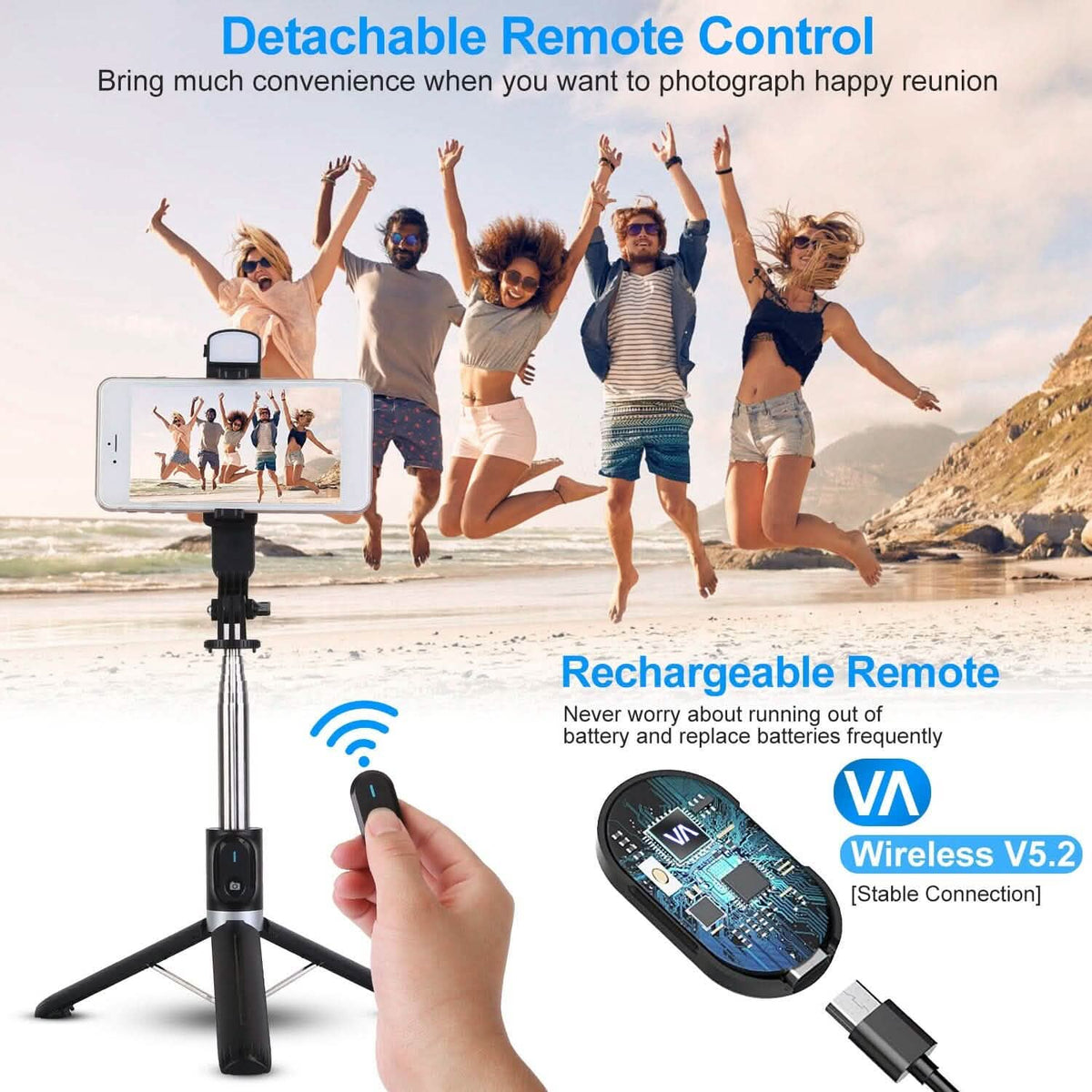 Wireless Selfie Stick Tripod - A-1 Thread Vault