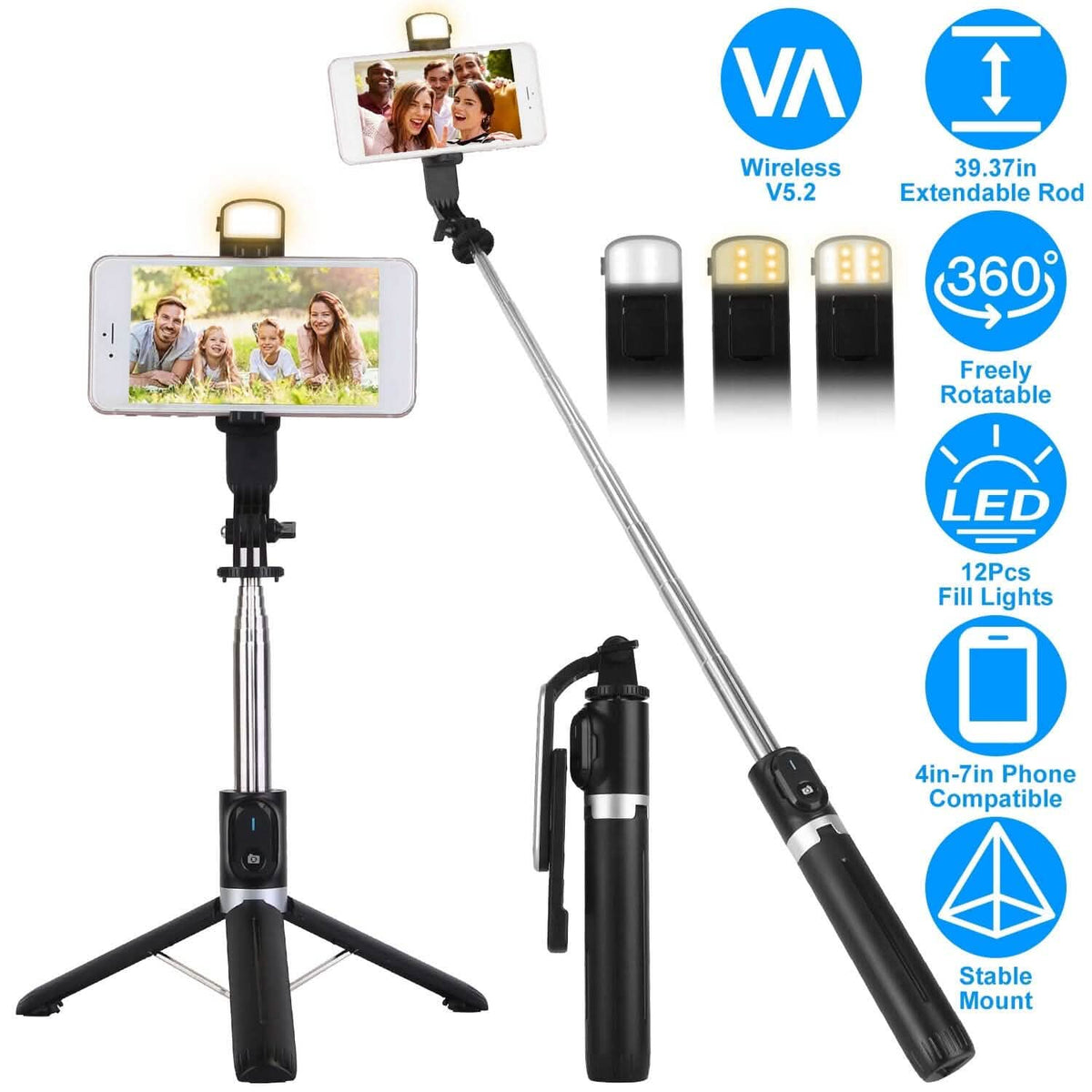 Wireless Selfie Stick Tripod - A-1 Thread Vault