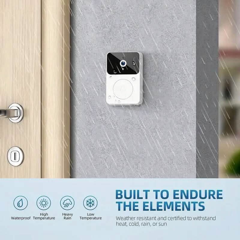 Wireless Smart Video Doorbell Camera with Night Vision and Motion Alerts - A-1 Thread Vault
