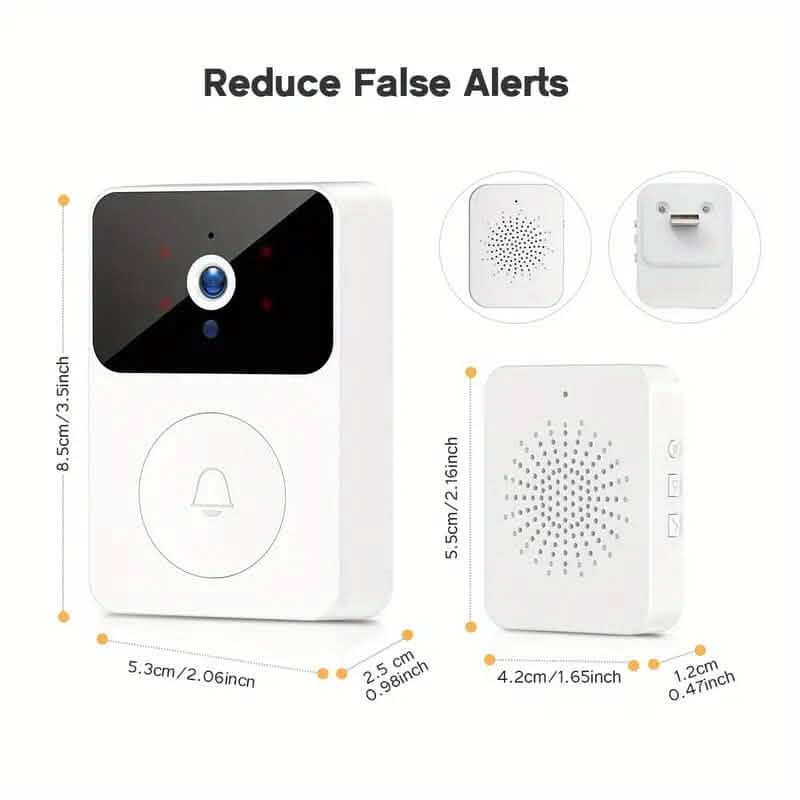 Wireless Smart Video Doorbell Camera with Night Vision and Motion Alerts - A-1 Thread Vault