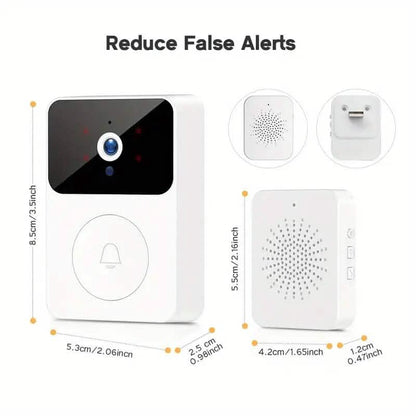 Wireless Smart Video Doorbell Camera with Night Vision and Motion Alerts - A-1 Thread Vault