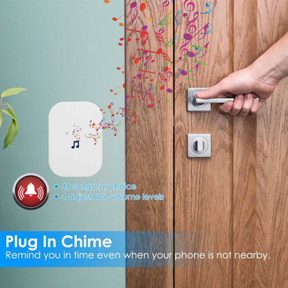 Wireless Smart WIFI Video Doorbell Two Way Audio - A-1 Thread Vault
