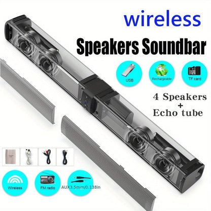 Wireless Soundbar for TV – 2-in-1 Detachable Bluetooth Speaker - A-1 Thread Vault