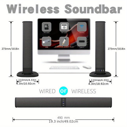 Wireless Soundbar for TV – 2-in-1 Detachable Bluetooth Speaker - A-1 Thread Vault