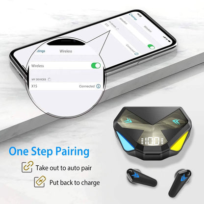 Wireless TWS 5.0 In-Ear Headphone Headset with Charging Case Low Latency Game Mode - A-1 Thread Vault