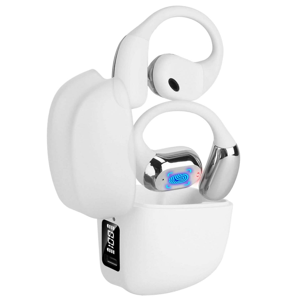 Wireless V5.4 Open Ear Earbuds with Earhook LED Display Charging Case - A-1 Thread Vault