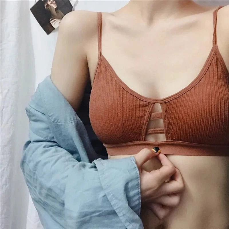 Women Cotton Sports Bra Tube Top Female Seamless Underwear Tube Bra Wireless Bralette Sexy Lingerie No Rims Lenceria Para Damas - A-1 Thread Vault