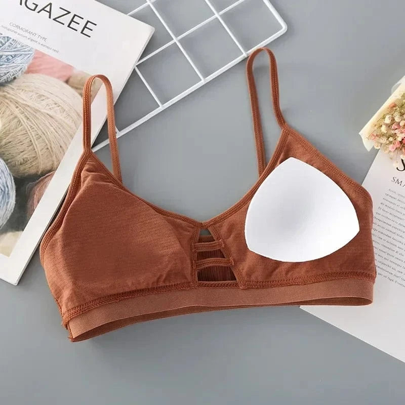 Women Cotton Sports Bra Tube Top Female Seamless Underwear Tube Bra Wireless Bralette Sexy Lingerie No Rims Lenceria Para Damas - A-1 Thread Vault