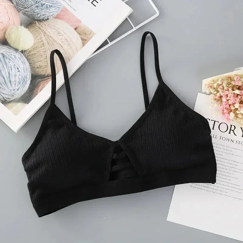 Women Cotton Sports Bra Tube Top Female Seamless Underwear Tube Bra Wireless Bralette Sexy Lingerie No Rims Lenceria Para Damas - A-1 Thread Vault