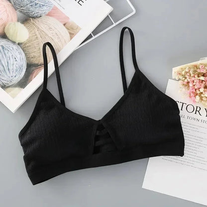 Women Cotton Sports Bra Tube Top Female Seamless Underwear Tube Bra Wireless Bralette Sexy Lingerie No Rims Lenceria Para Damas - A-1 Thread Vault
