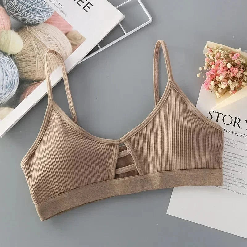 Women Cotton Sports Bra Tube Top Female Seamless Underwear Tube Bra Wireless Bralette Sexy Lingerie No Rims Lenceria Para Damas - A-1 Thread Vault