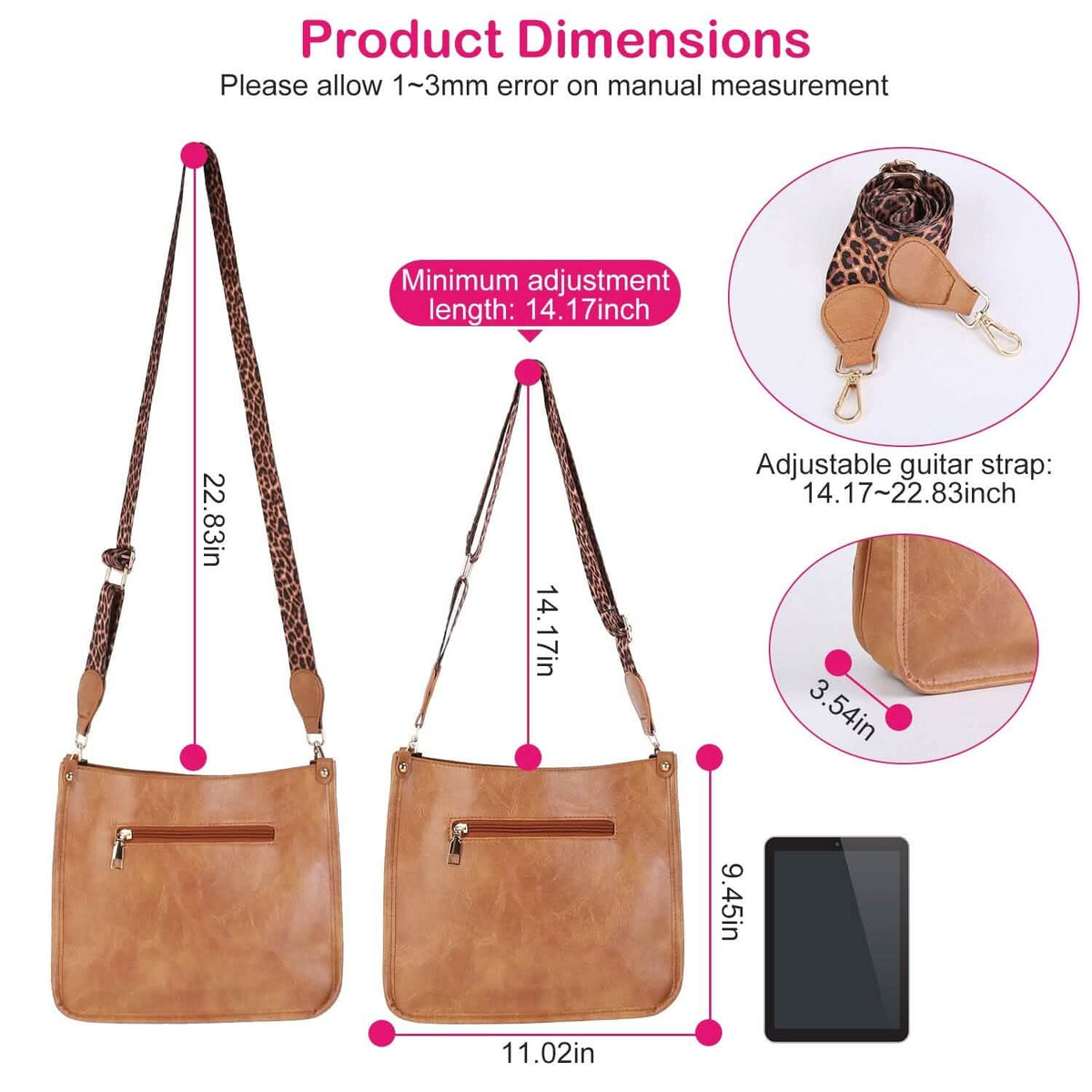 Women Fashion Leather Crossbody Bag - A-1 Thread Vault