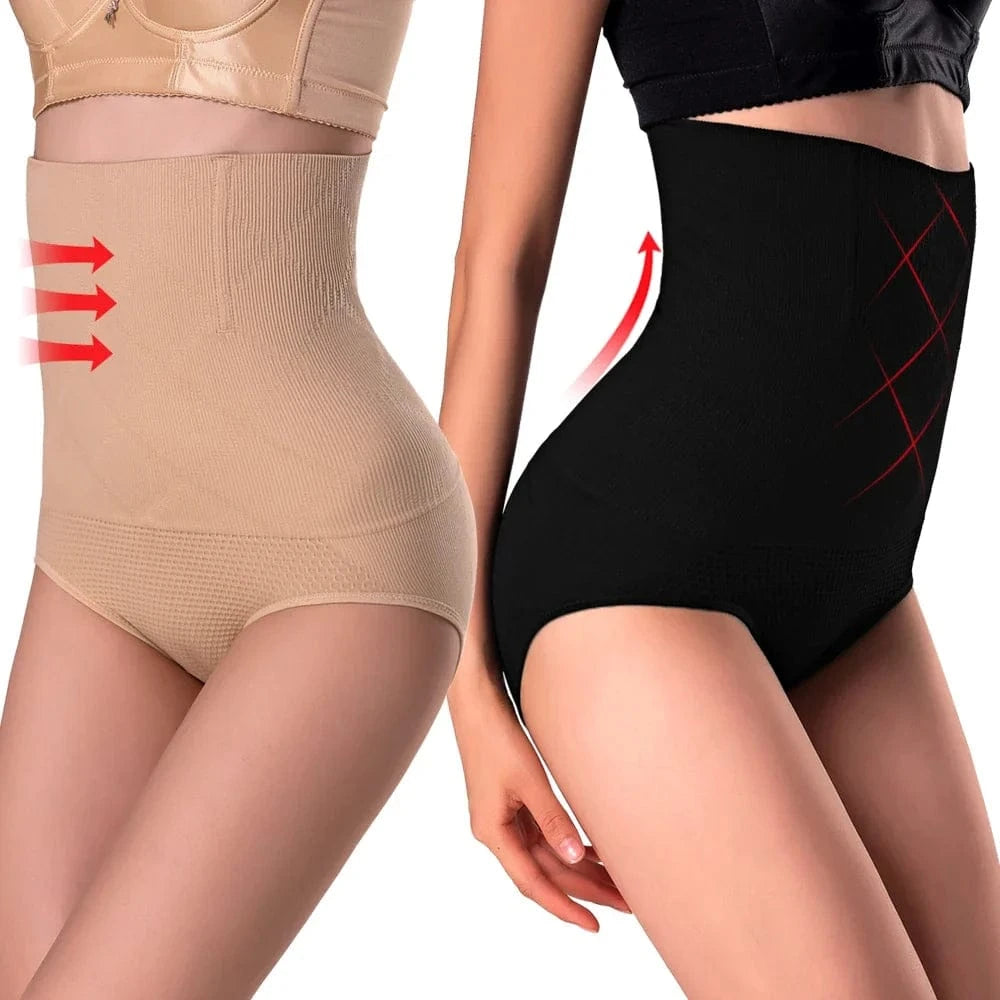 Women High Waist Tummy Control Panties Sexy Panties Shapewear Belly Slimming Underwear Butt Lifter Cincher Briefs Body Shaper - A-1 Thread Vault