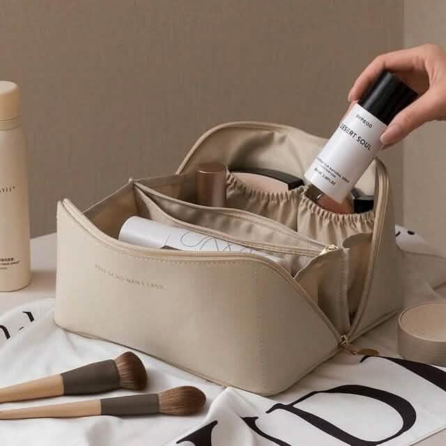 Women Makeup Organizer Toiletry Leather Bag - A-1 Thread Vault