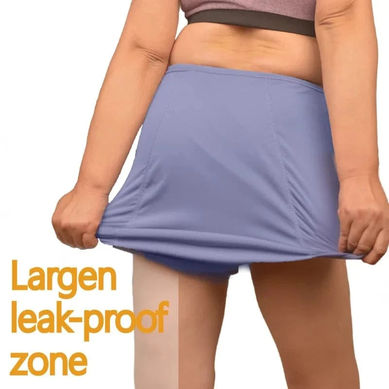 Women Plus size 8xl Leak Proof Menstrual Panties110 kg High Waist FemaleUnderwear Breathable Waterproof Briefs Heavy Flow 8XL - A-1 Thread Vault