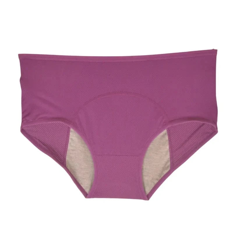 Women Plus size 8xl Leak Proof Menstrual Panties110 kg High Waist FemaleUnderwear Breathable Waterproof Briefs Heavy Flow 8XL - A-1 Thread Vault