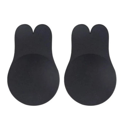 Women Push Up Bras Self Adhesive Silicone Strapless Invisible Bra Reusable Sticky Breast Lift Tape Rabbit Nipple Cover Bra Pads - A-1 Thread Vault