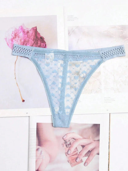 Women ruffles Underwear Invisible Seamless T Panties G-String Female Sexy Thongs Intimates Lingerie Ladies Briefs 1pcs abc01 - A-1 Thread Vault