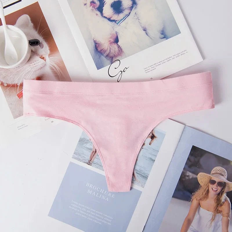 Women ruffles Underwear Invisible Seamless T Panties G-String Female Sexy Thongs Intimates Lingerie Ladies Briefs 1pcs abc01 - A-1 Thread Vault
