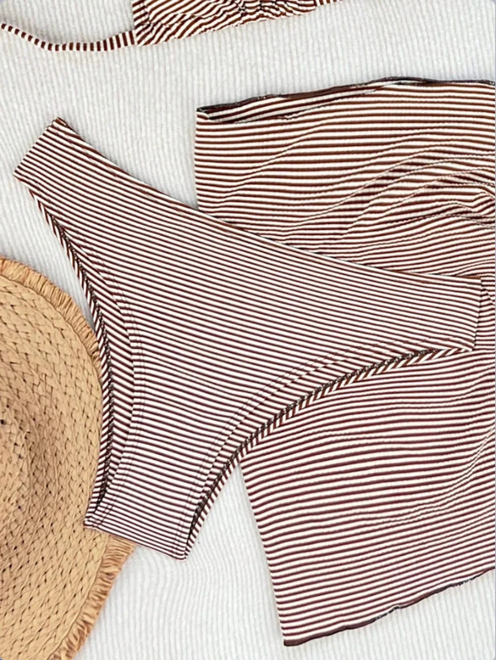 Women's 3 Piece Bikini Set with Wrap Coverup Halter Triangle Swimsuits - A-1 Thread Vault