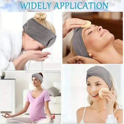 Women's Adjustable Hairband with Soft Non-Slip Headscarf Makeup Headwear - A-1 Thread Vault