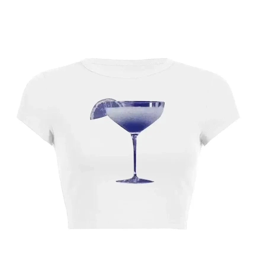 Women’s Assorted Graphic Short Sleeve Crop Tee - A-1 Thread Vault