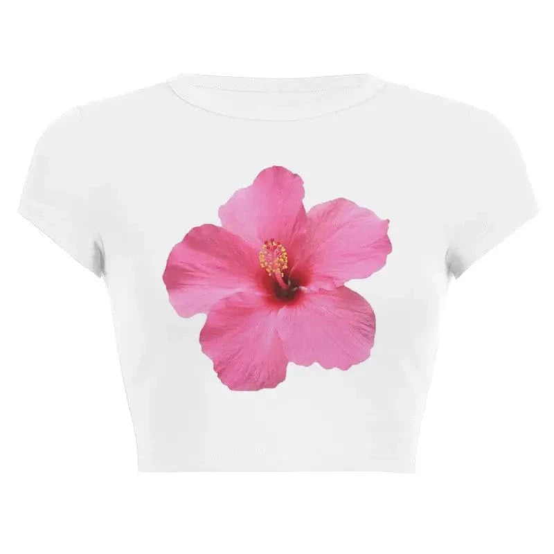 Women’s Assorted Graphic Short Sleeve Crop Tee - A-1 Thread Vault