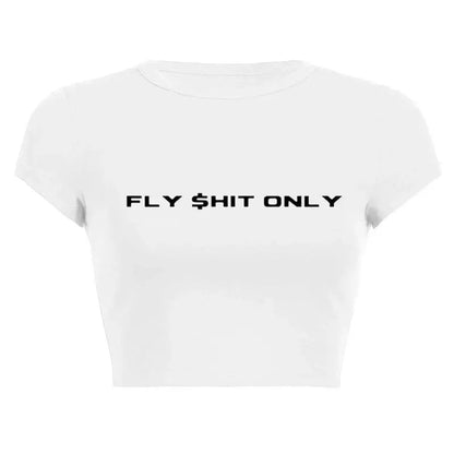 Women’s Assorted Graphic Short Sleeve Crop Tee - A-1 Thread Vault