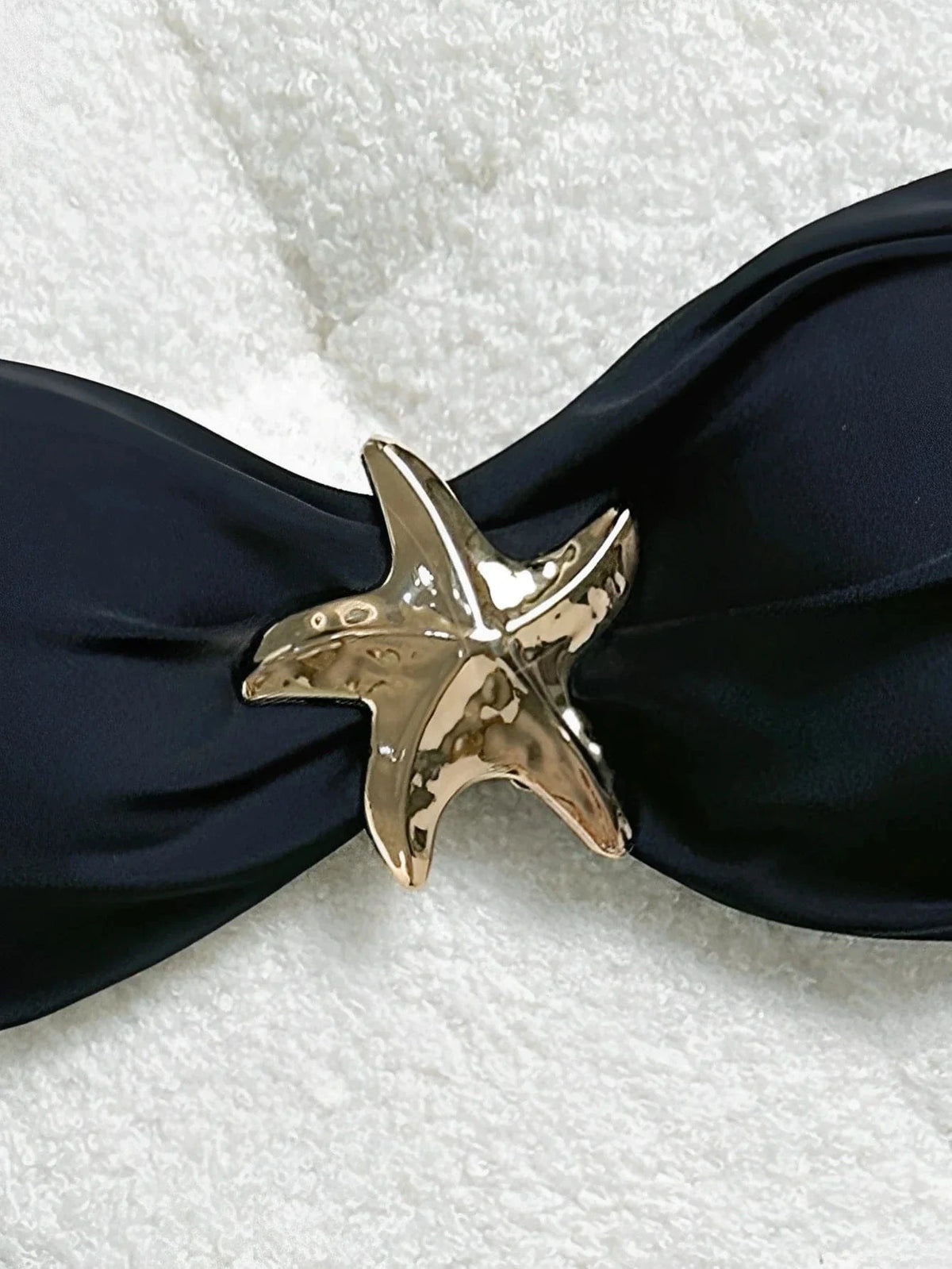 Women's Bikini Set Metal Starfish Swimsuit Tie Side 2 Pieces String Bathing Suit - A-1 Thread Vault