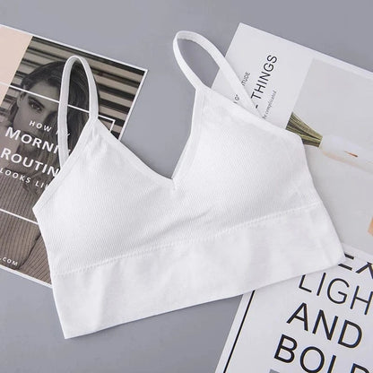 Women's Bra Tube Top Crop Top Female Seamless Back Outdoor Sports Underwear Bra For Women Cotton Female Bra Tops Brassiere - A-1 Thread Vault