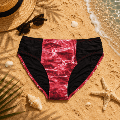 Women's Camo Bikini Bottom - Marlin Navy Hunting Swimwear - Wilderness Dreams - A-1 Thread Vault