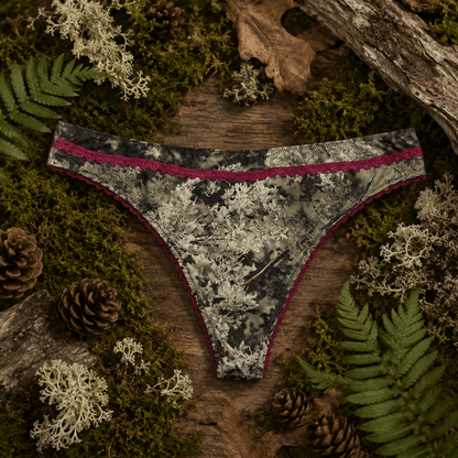 Women's Camo Hunting Thong - King's Camo Scalloped Lace Underwear - Wilderness Dreams - A-1 Thread Vault