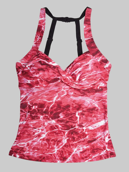 Women's Camo Tankini Swimsuit - Anemone Black Hunting Swimwear - Wilderness Dreams - A-1 Thread Vault