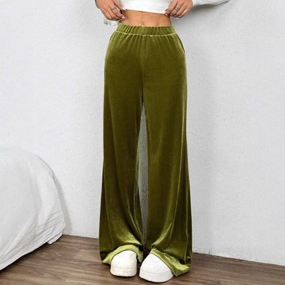 Women's Casual Loose-fit Wide-leg Pants - A-1 Thread Vault