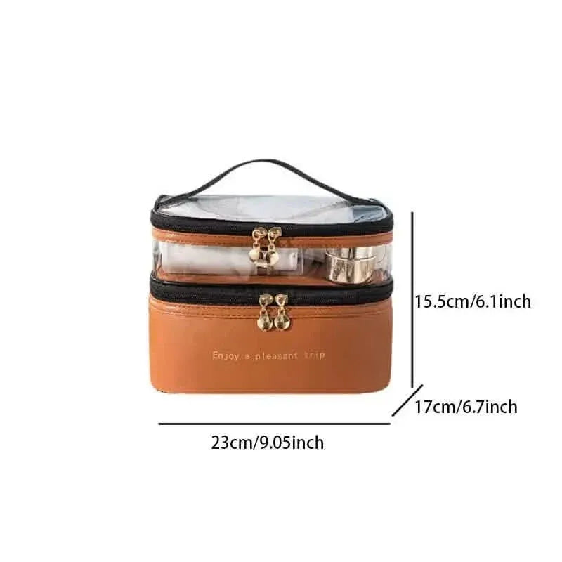 Women's Double Layer Makeup Bag - A-1 Thread Vault