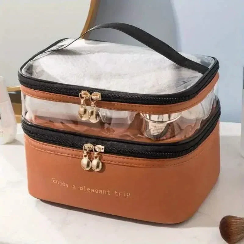 Women's Double Layer Makeup Bag - A-1 Thread Vault