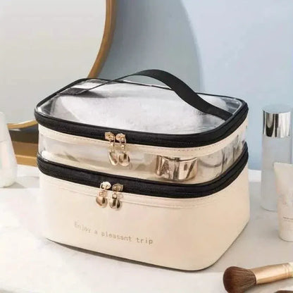 Women's Double Layer Makeup Bag - A-1 Thread Vault